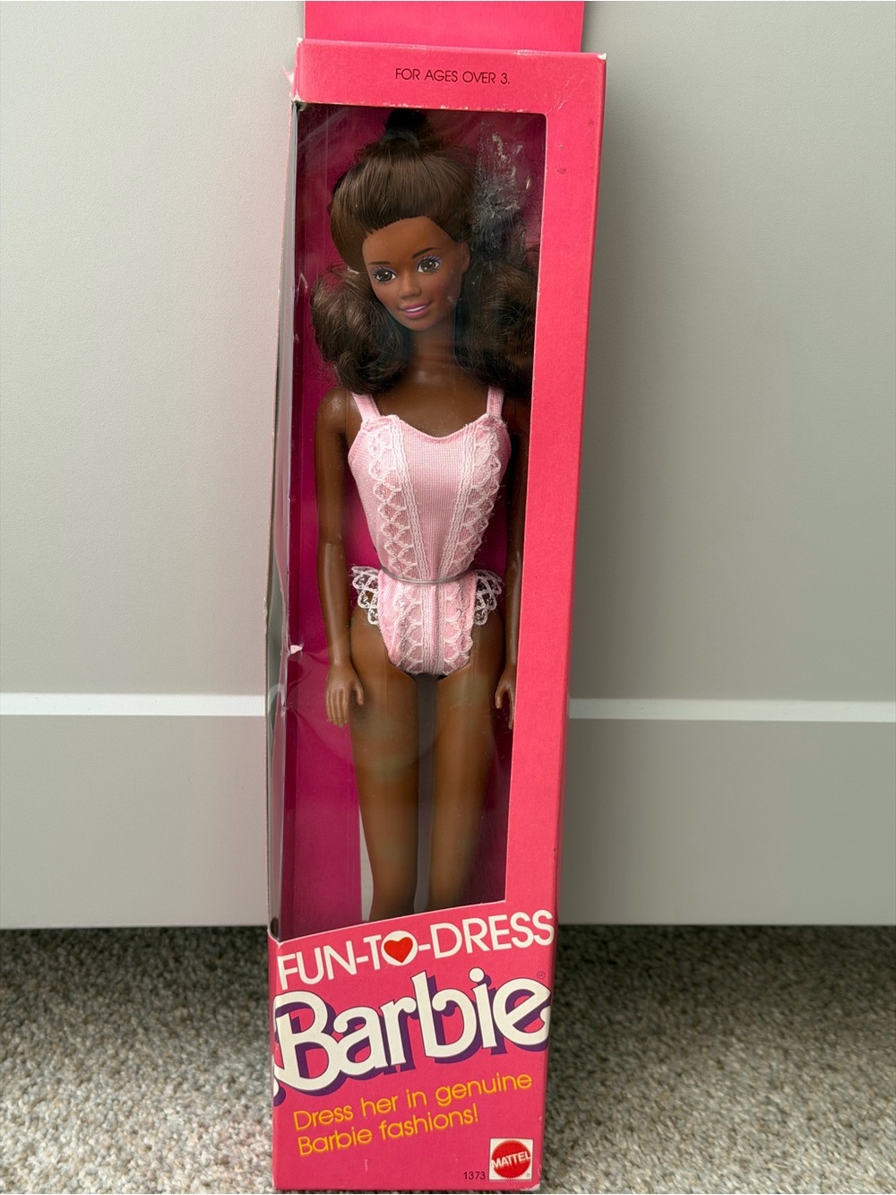 Vintage 1988 Mattel Fun-To-Dress Barbie African-American  Doll
